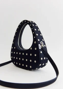 Studded Crossbody Baguette Swipe Bag