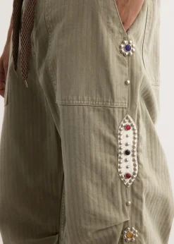 Sulfur Herringbone EASY BAKER Pants (STUDS Remake)