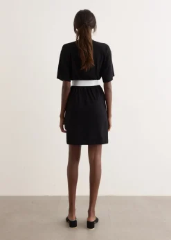 Taped Jersey Mini Dress