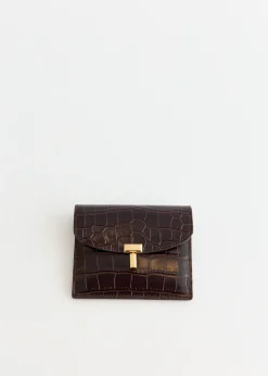 T-Lock Croco-Embossed Cardholder