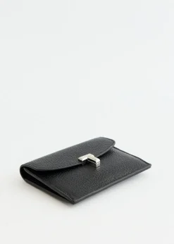 T-Lock Grained Leather Cardholder