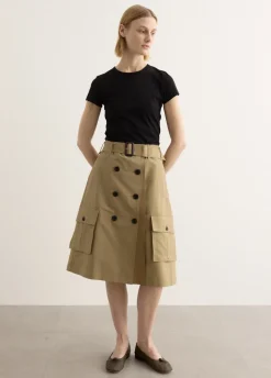 Trench Pleats Skirt