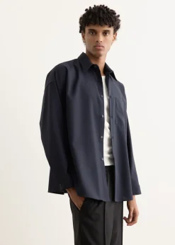 Tropical Wool Long Sleeved Shirt