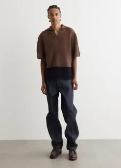 Two Tone Crochet Polo