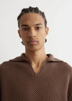 Two Tone Crochet Polo