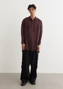 Uneven Dyed Panel Shirt