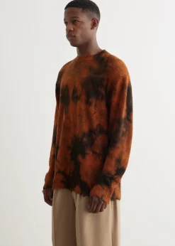Uneven Garment Dye Crewneck Knit