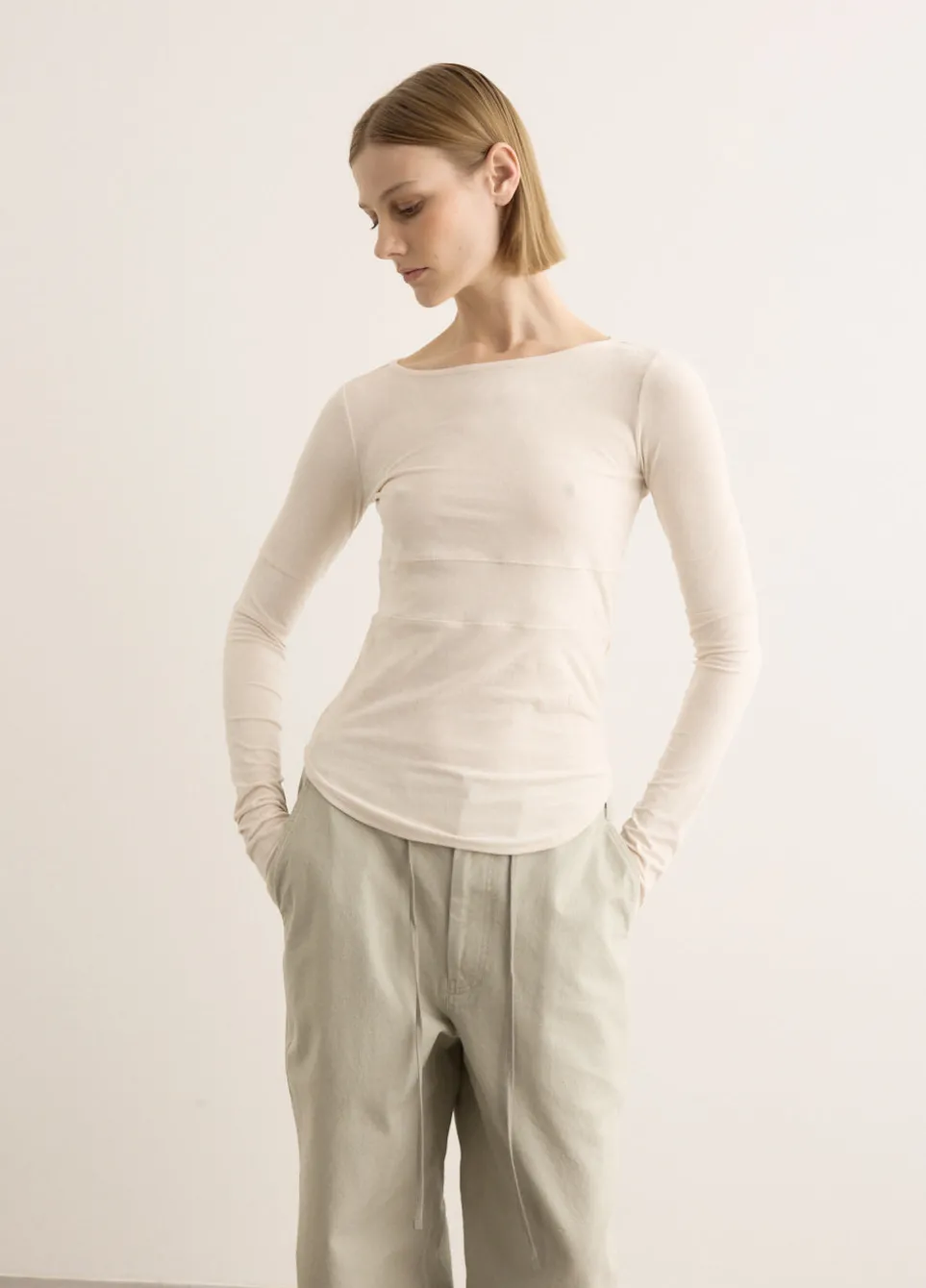 Velvet Corset Point Sleeve Top