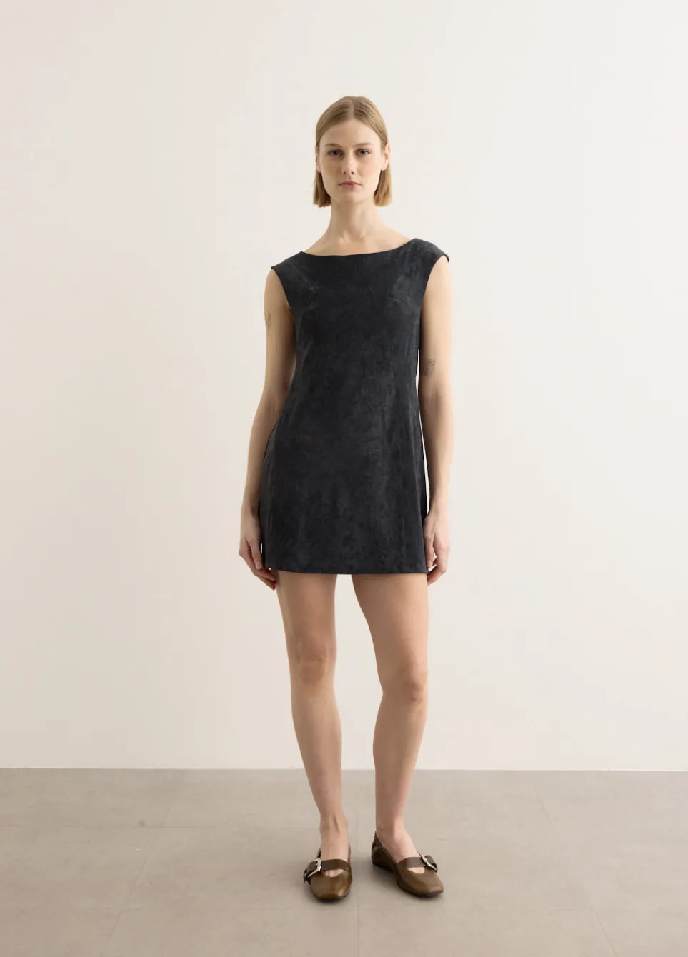 Velvet Tunic Mini Dress