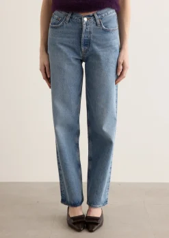 V-Waist Baggy Jeans