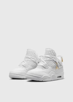 Women's Air Jordan 4 Net 'Triple White' Sneakers