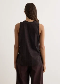 Wool Pinstripe Tank