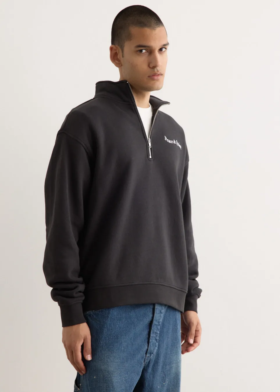 Wordmark Quarter Zip-Up