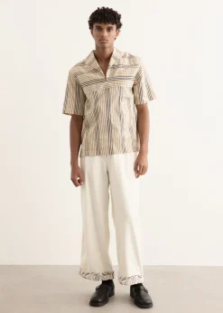 Woven Stripe Nautical Shirt