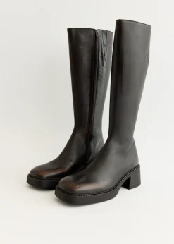 Yumi Brushed Brown Boots