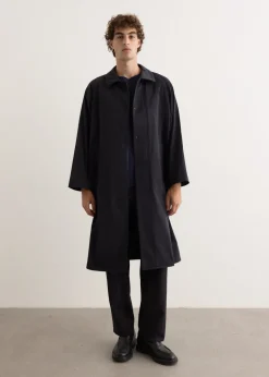 Zip Button Cotton Coat